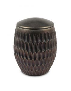 Urne pour cendres en céramique - Lila doré