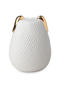 Urne funéraire pour chiens aux oreilles dorées