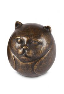 Mini-urne en bronze chat 'Éternité'