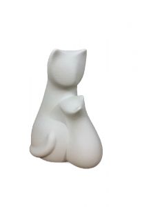 Urne-animal pour chats blanc