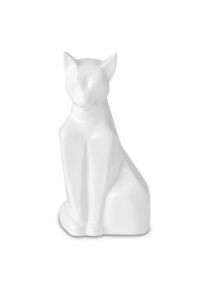 Urne-chat en blanc