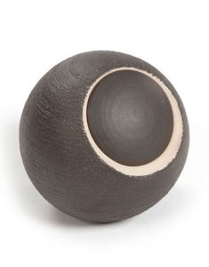 Urne Funéraire en Céramique Anthracite 'Lunaire'