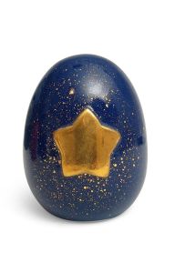 Mini-urne en céramique avec étoile d'or
