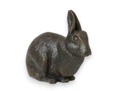 Urne pour lapin en bronze antique