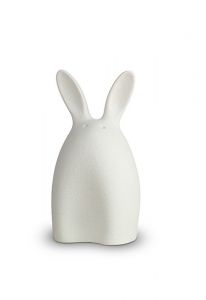 Urne funéraire lapin blanc