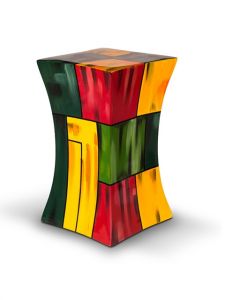 Urne Funéraire multicolorée en fibre de verre 'Moderne'