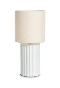 Urne funéraire lampe 'Noah marbre' beige