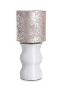 Urne funéraire lampe 'Mare marbre' platinum