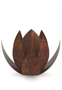 Petite Urne Funéraire en Bronze 'Lotus'