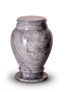 Urne funéraire classique en marbre gris pour l'intérieur