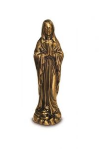 Statue commémorative de Marie les mains jointes en bronze