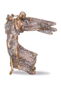 Sculpture funéraire ange avec trompette – tailles variées – 3D, libre, fixation en bas