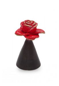 Mini-urne funéraire en bronze 'Rose'