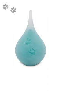 Mini-Urne funéraire verre cristal 'Goutte'