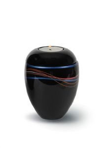 Mini urne en fibre de verre 'Ondine' avec bougie l SOLDES