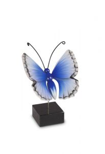 Mini-urne funéraire papillon 'Argus bleu'