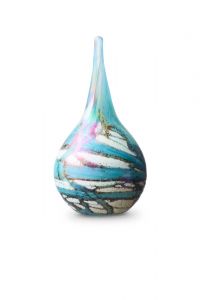 Mini-urne goutte en verre cristal 'Nova'