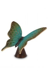 Mini-urne en bronze 'Papillon' vert