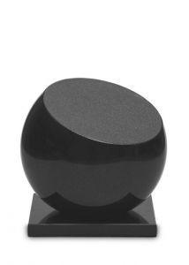 Petite Urne Funéraire Sphère Coupé en Granit (Couleur Sélectionnable)