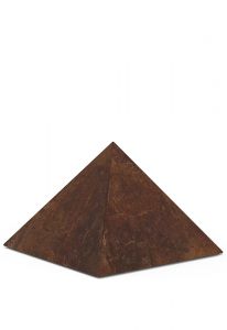 Mini-Urne funéraire en bronze 'Pyramide'