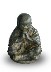 Urne funéraire bronze 'Moine Shaolin'