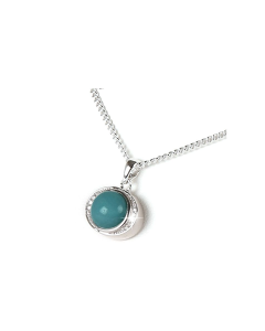 Pendentif pour cendres avec pierre amazonite (vert clair)