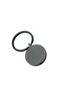 Porte-clé pendentif pour cendres 'Cercle' noir