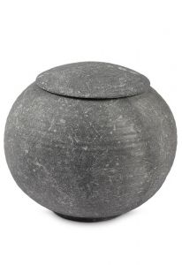 Urne cinéraire en porcelaine 'Sfera' beige-gris