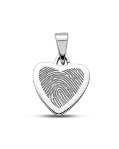 Pendentif empreinte digitale 'Coeur'