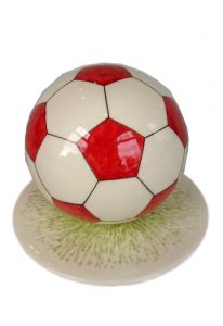 Urne peinte à la main football