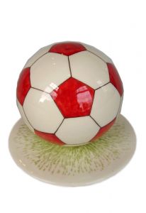 Urne Funéraire en Céramique 'Ballon de Foot' (Personnalisable + Extérieure)