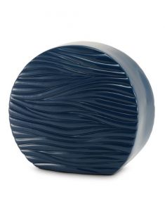 Urne funéraire en céramique 'Douces vagues' bleu