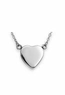 Collier cinéraire avec cœur en acier inoxydable - à remplir soi-même
