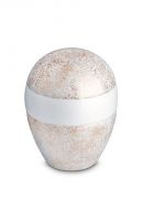 Mini urne pour cendres en porcelaine 'Planet' - Pure Gold Stardust