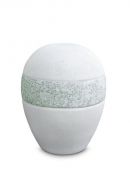 Mini urne pour cendres en porcelaine 'Planet' - Glace et eau