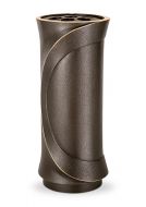 Vase funéraire en bronze avec vis de fixation