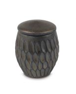 Mini urne pour cendres en céramique - Lila doré