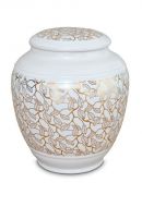Urne funéraire en porcelaine 'Classica' | Feuilles d’or pur