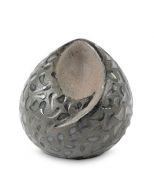 Mini urne pour cendres en céramique en forme de goutte 'Ohm' – vert