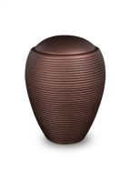Petite urne cinéraire « Memento » satiné bronze