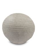 Petite urne cinéraire en porcelaine « Sfera » beige foncé