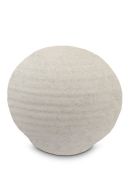 Petite urne cinéraire en porcelaine « Sfera » beige