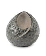 Mini urne pour cendres en céramique en forme de goutte « Ohm » – vert