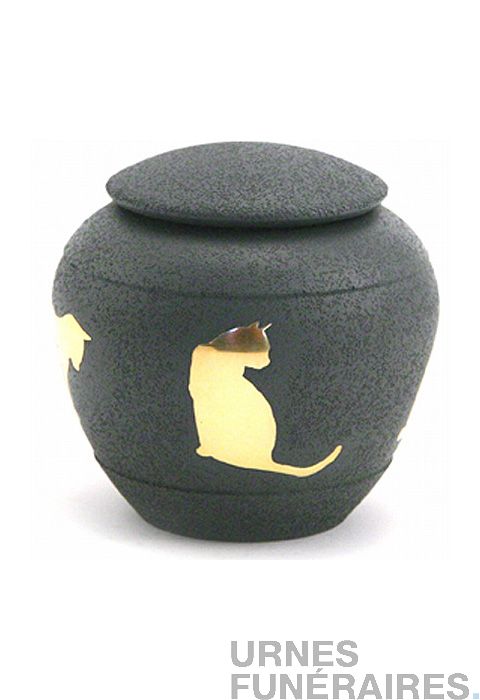 eSplanade Urne funéraire pour chat Pet Cat Memorials Container Jar Pot, Urne en laiton, Urne funéraire
