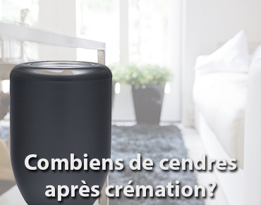 Combiens de cendres après crémation?