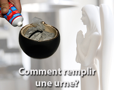 Comment remplir une urne funéraire?