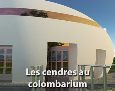 Les cendres au colombarium