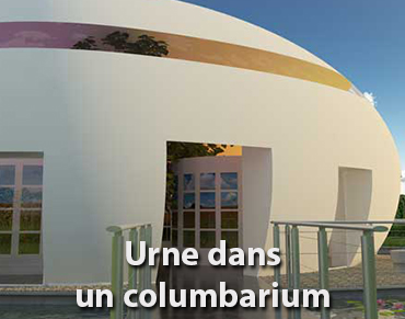 Urne dans un columbarium | URNES FUNÉRAIRES.